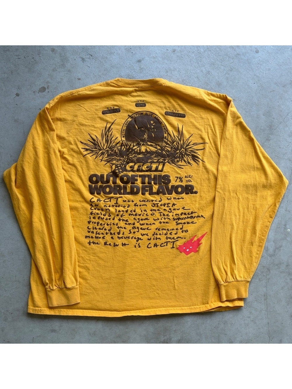 Crazy grunge Cacti Mono Seal Heritage Long Sleeve Tee Shirt